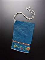 藏品(藍地彩繡花卉紋蹺套(右))的圖片