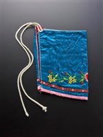 藏品(藍地彩繡花卉紋蹺套(右))的圖片