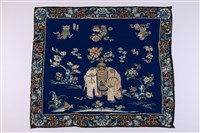 藏品(藍地彩繡太平有象紋壁飾)的圖片
