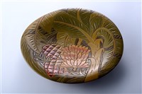 藏品(刻繪芭蕉鳳梨紋圓盤)的圖片