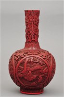 藏品(剔紅人物花瓶)的圖片