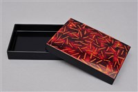 藏品(若狹塗松葉紋繪葉書盒)的圖片