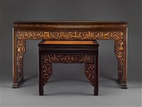 藏品(臺南式茄苳入石柳高浮雕供桌)的圖片