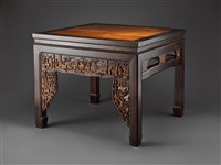 藏品(臺南式茄苳入石柳高浮雕供桌(下桌))的圖片