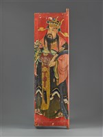 藏品(加官晉祿天官門神彩繪(龍邊))的圖片
