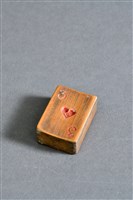 藏品(竹雕撲克牌(紅心3))的圖片
