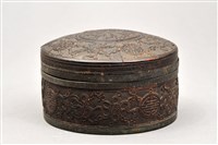 藏品(錫胎漆雕圓盒)的圖片