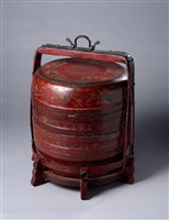藏品(朱漆彩繪大型提籃)的圖片