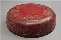 藏品(朱漆彩繪大型提籃(籃蓋))的圖片