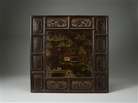 藏品(黑漆彩繪插屏(屏身))的圖片