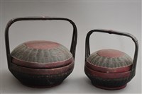 藏品(朱黑漆竹編提籃)的圖片