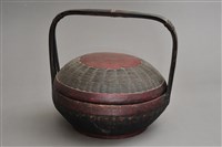 藏品(朱黑漆竹編提籃(大))的圖片