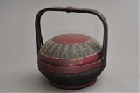 藏品(朱黑漆竹編提籃(小))的圖片