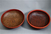 藏品(竹編針線籃一組)的圖片