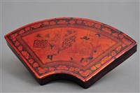 藏品(朱漆五橦扇形提盒(盒蓋))的圖片