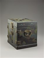 藏品(雕漆彩繪官皮箱)的圖片