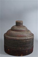 藏品(籐編官帽盒)的圖片