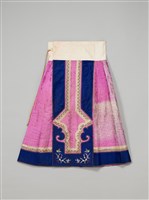 藏品(粉紅地彩繡喜上梅梢紋魚鱗百褶裙)的圖片