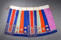 藏品(五色彩繡花蝶紋魚鱗百褶裙)的圖片