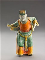 藏品(交趾陶鄉間人物組-漁樵耕讀-文人)的圖片