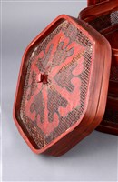 藏品(朱漆六角謝籃(籃蓋))的圖片