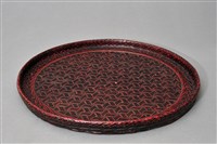 藏品(籃胎圓漆盤)的圖片