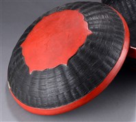 藏品(朱黑漆謝籃(籃蓋))的圖片