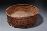 藏品(竹編彩繪針線籃)的圖片