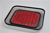 藏品(竹編六角紋盒盤(盤))的圖片