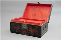 藏品(雙獅戲球紋皮箱)的圖片