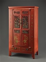 藏品(朱漆描金木櫃)的圖片