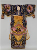 藏品(藏藍地盤金彩繡神將服飾組(袍))的圖片