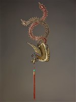 藏品(宜蘭總蘭社銀蔥地壓帆旗插件(鳳))的圖片