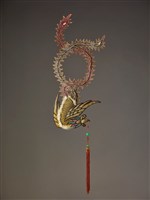 藏品(宜蘭總蘭社銀蔥地壓帆旗插件(鳳))的圖片