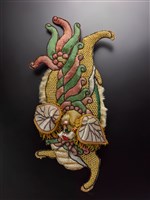 藏品(宜蘭總蘭社銀蔥地壓帆旗插件(獅))的圖片