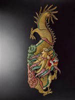 藏品(宜蘭總蘭社銀蔥地壓帆旗插件(龍))的圖片