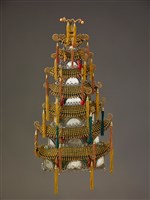 藏品(宜蘭總蘭社銀蔥地壓帆旗插件(塔))的圖片