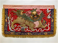 藏品(宜蘭總蘭社紅地獅紋菜刀旗(右))的圖片