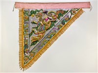 藏品(宜蘭總蘭社銀蔥地仙女紋三角旗(右))的圖片