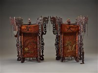 藏品(南天文衡聖帝橘地彩繡龍鳳紋六角宮燈)的圖片