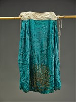 藏品(湖青地亮片繡孔雀紋旦服(裙))的圖片