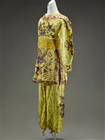 藏品(鵝黃地亮片繡花鳥紋打衣)的圖片