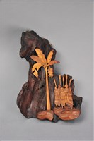 藏品(杵歌木雕壁掛)的圖片