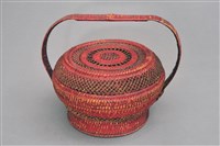 藏品(朱漆籐編籃)的圖片