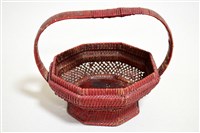 藏品(朱漆籐編檳榔籃(籃身))的圖片