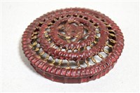 藏品(朱漆籐編檳榔籃(籃蓋))的圖片