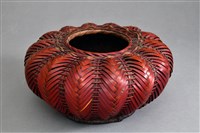 藏品(花器(瓜形竹編器))的圖片