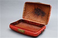 藏品(朱漆針線籃)的圖片