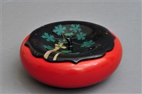 藏品(朱漆柿形果盒)的圖片