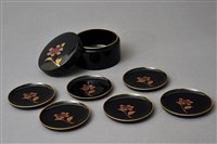 藏品(黑漆平蒔繪花卉紋杯托組)的圖片